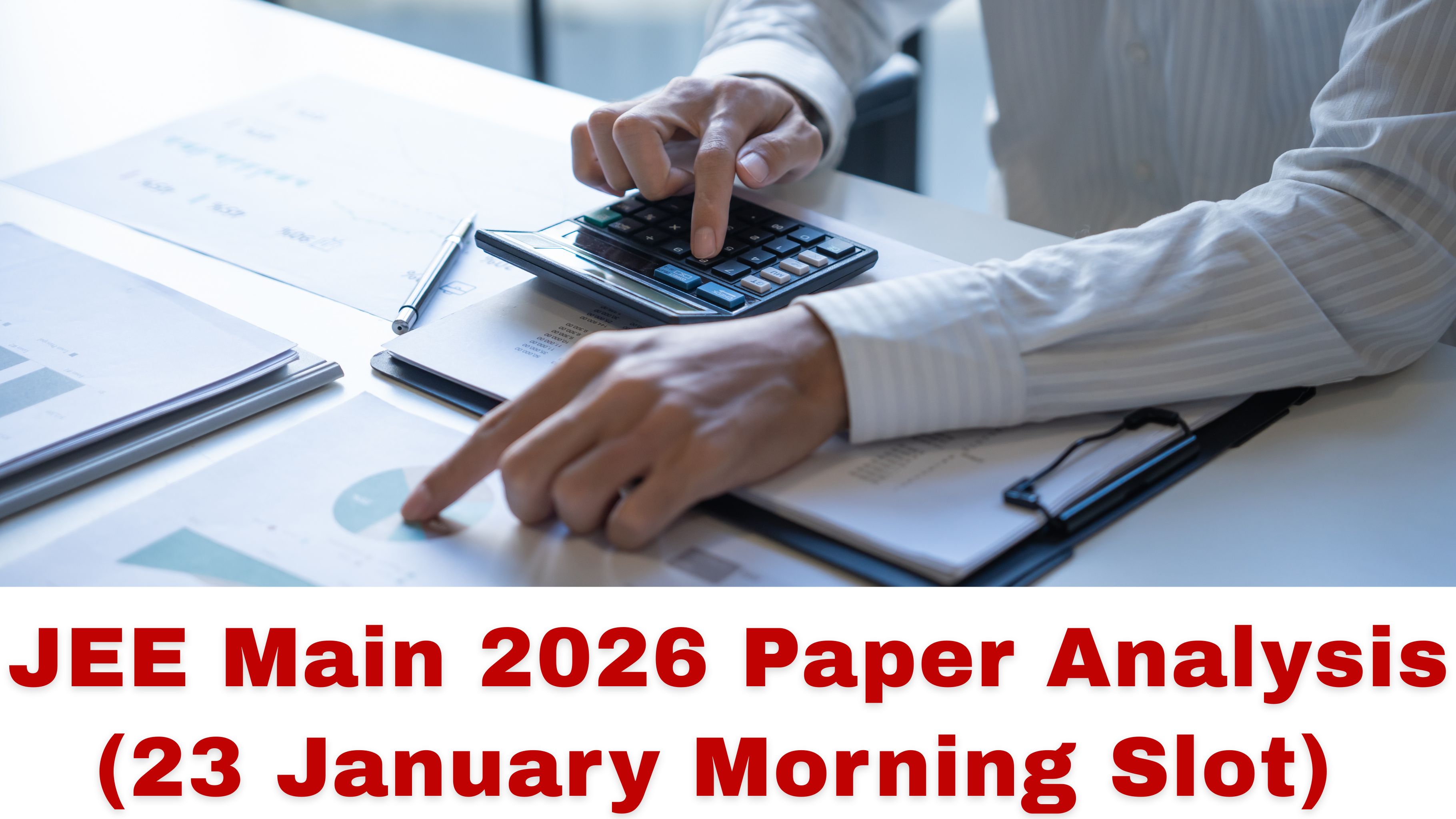 JEE Main 2026 Paper Analysis – 23 January Morning Slot | Difficulty Level, Topic Weightage & Student Feedback